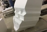 Объемная фигура черепа с костями для ООО «Модуль-Про» — на стадии изготовления 1