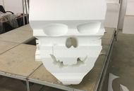 Объемная фигура черепа с костями для ООО «Модуль-Про» — на стадии изготовления 2