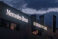 Фасадные буквы для офисов компаний Mersedes-Benz и Цеппелин Русланд – вид в темноте 2