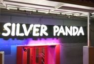 Вывеска для сети ресторанов «Silver Panda» — вид в темноте 3