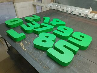 Объемные несветовые буквы